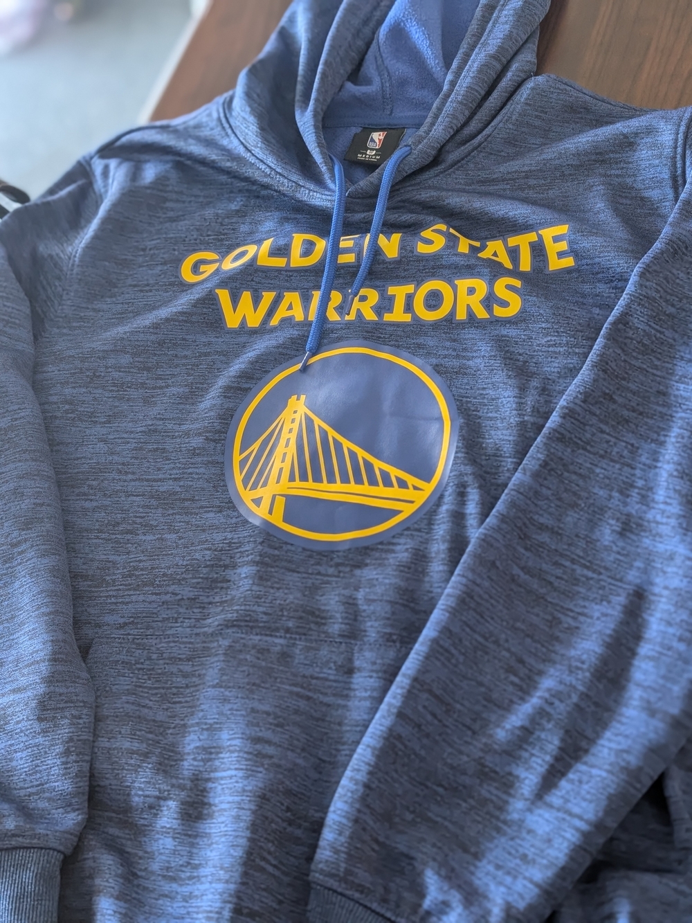 NBA Golden State Warriors Blue Hoodie - Team Logo Pullover